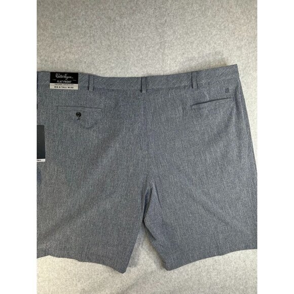 Walter Hagen Flat Front Textured Grid Golf Short Big & Tall Size 50 Hydrodri - Picture 12 of 12